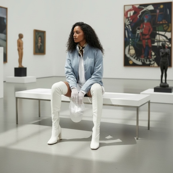 Vintage London Fog Bomber Jacket Blue 80s Clean Girl Aesthetic M/L - Picture 4 of 9